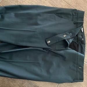 Tibi pants greenish blue black color